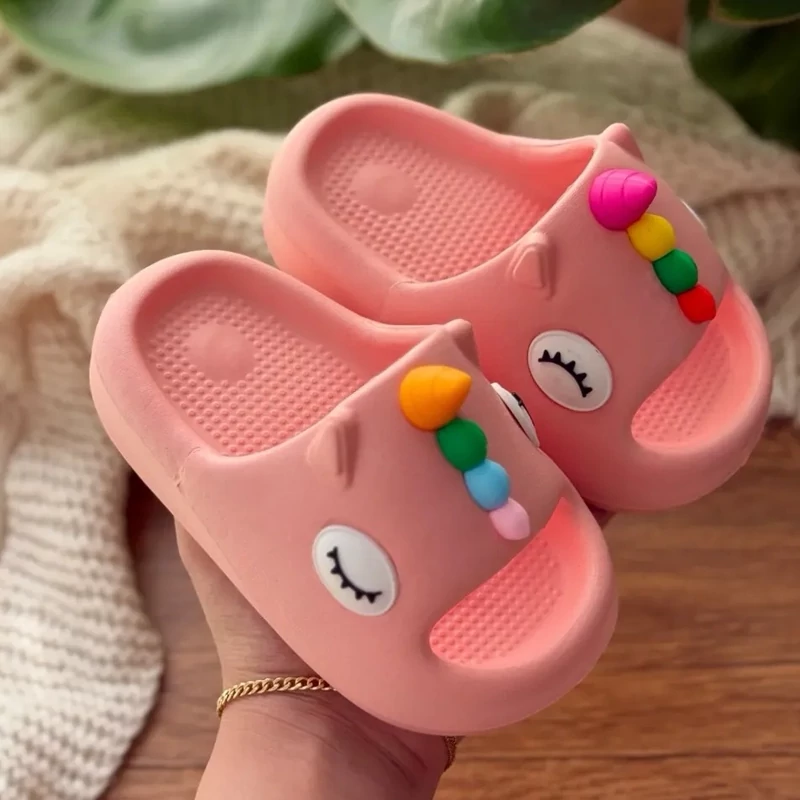 دمپایی بچگانه تک شاخ یونیکورن برند پاپا سایز 23 تا 35