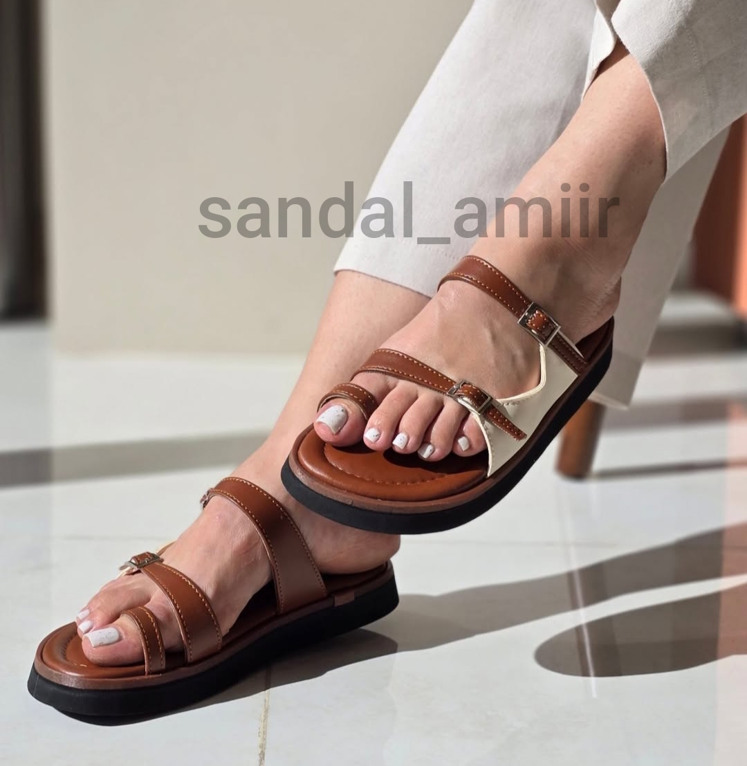 صندل زنانه طبی انگشتبی نارمیلا  برند هپی